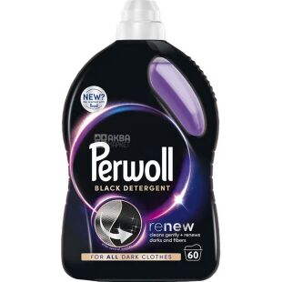 Perwoll Renew Black, 3 л, Гель для прання темного одягу, Перволь