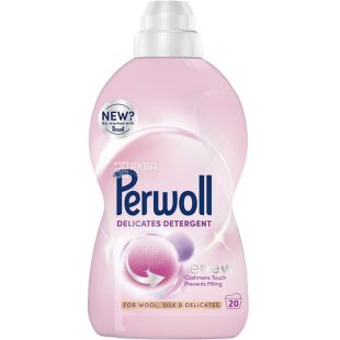 Perwoll Wool & Delicates, 1 л, Гель для прання вовни, шовку та делікатних тканин, Перволь