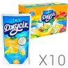 Джусік, Упаковка 10 шт. х 0,2 л, Напій соковий Ананас-Кокос, з трубочкою