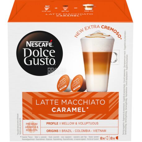 Nescafe Dolce Gusto Latte Macchiato Caramel, 16 x g