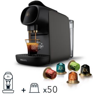 Philips L'OR Barista Sublime, Philips capsule coffee maker + L'OR coffee tasting set in capsules, 50 pcs.