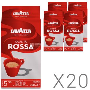 Lavazza Qualita Rossa, Кава мелена, 250 г, Упаковка 20 шт.