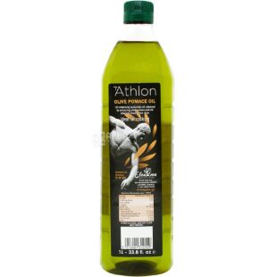 Athlon Pomace, 1 л, Афлон Помас, Олія оливкова рафінована, ПЕТ