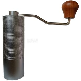 ViO CM-02H, Кавомолка ручна зі сталевими жорнами та регулюванням ступеня помелу, срібляста