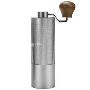 ViO CM-02H, Кавомолка ручна зі сталевими жорнами та регулюванням ступеня помелу, срібляста