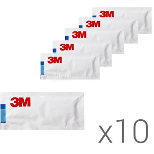 3М, Упаковка 10 шт., Вологі серветки для окулярів і оптики