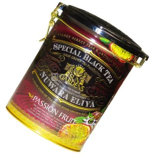  Sun Gardens, Passion Fruit, 100 г, Чай Сан Гарденс, Пристрасний фрукт, чорний з маракуйєю, крупнолистовий, ж/б