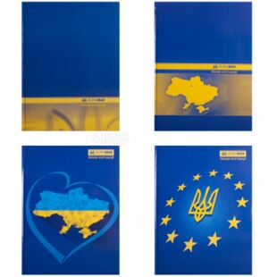 Buromax, Книга канцелярская, клетка, А4, 192 л, картонная обложка, в ассортименте