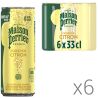 aison Perrier Lemon, Упаковка 6 шт. х 0,33 л, Вода газированная минеральная со вкусом Лимона Перье, без сахара, ж/б