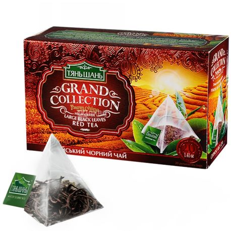 Тянь-Шань, Red Tea 20 пак., Чай Ред ті, чорний, крупнолистовий