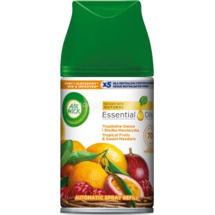 Air Wick Pure, Тропічні фрукти і солодкий мандарин, 250 мл, Освіжувач повітря, змінний балон