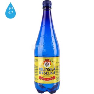 Bílinská Кyselka, 1 л, Вода Билинска Киселка, минеральная, лечебно-столовая, газированная