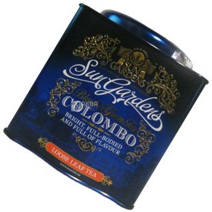  Sun Gardens, Colombo, 200 г, Чай Сан Гарденс, Коломбо, мікс чорного і зеленого, з кардамоном, цільнолистовий, ж/б