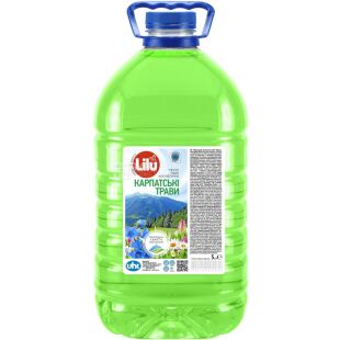 Lilu, 5 л, Мило-крем рідке Лілу, Карпатські трави, ПЕТ