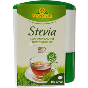 Стевиясан Stevia, 100 таблеток, 100% натуральный сахарозаменитель 