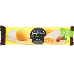 Vale Infanta, 40 г, Вале Інфанта, Батончик глазурований Диня та арахіс