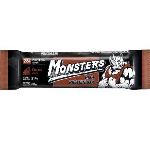 Monsters Cocoa High Protein bar, 80 г, Монстерс, Батончик протеїновий зі смаком какао