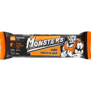 Monsters Dried apricots High Protein bar, 80 г, Монстерс, Батончик протеиновый с курагой