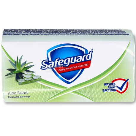 Safeguard, 90 г, Мыло твердое Сейфгард, Алоэ