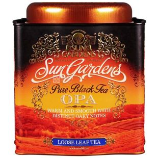 Sun Gardens, ОРА, 150 г, Чай Сан Гарденс, ОПА, чорний, цільнолистовий, ж/б