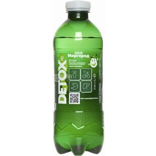 Detox Aqua Миргород, 0,33 л, Детокс Аква, Вода мінеральна сильногазована, лікувально-столова, ПЕТ