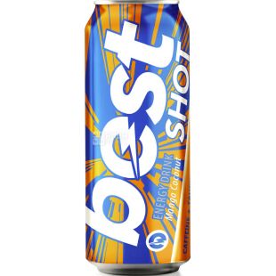 Best Shot, 500 мл, Бест Шот, Энергетический напиток Манго-Кокос, сильногазированный, ж/б