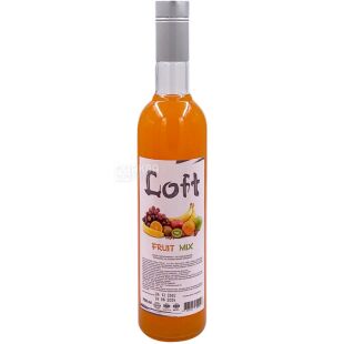 Loft Fruit mix, 700 мл, Сироп Лофт, Мультифрукт, скло