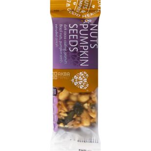 Tekmar, 40 г, Текмар, Батончик злаковий, Мюслі Горіх з насінням гарбуза