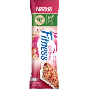 Fitness, 23,5 г, Фітнес, Батончик злаковий, Полуниця та журавлина