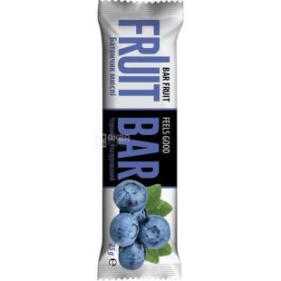 Fruit Bar, 25 г, Фрут Бар, Батончик-мюслі Чорниця, в глазурі
