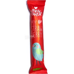 ФрукФетта, 20 г, Батончик фруктовый, Клубника