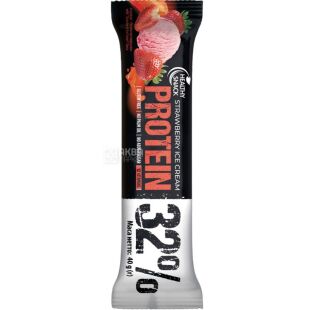 Healthy Snack, 40 г, Хелси Снек, Батончик протеиновый для спортивного питания Клубничное мороженое