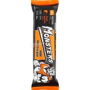 Monsters Dried apricots High Protein bar, 80 г, Монстерс, Батончик протеїновий з курагою