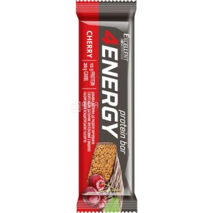 Vale 4Energy, 40 г, Вале ФорЭнерджи, Протеиновый батончик со вкусом вишни, глазированный