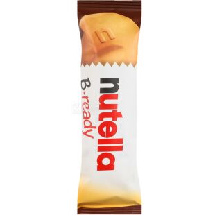 Nutella B-Ready, 22 г, Нутелла, Батончик вафельний з шоколадною пастою та горіхами