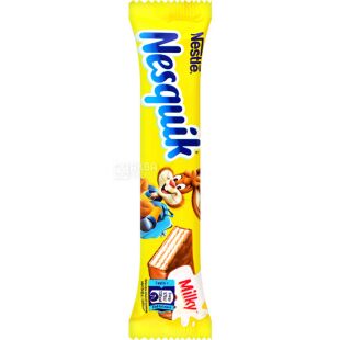 Nesquik DUO, 26 г, Несквик Дуо, Батончик вафельный, в молочном шоколаде