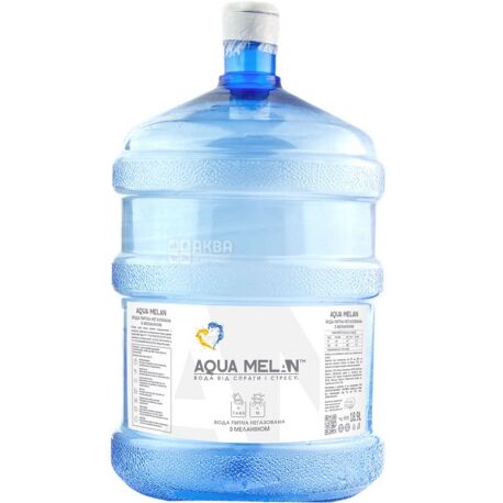 AquaMelan, Вода питьевая с добавлением меланина, 18,9 л
