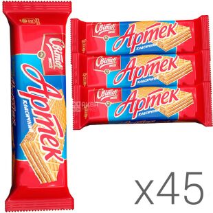 Світоч, упаковка 45 шт. х 71 г, Вафлі Артек, класичні