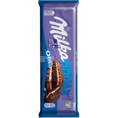 Milka Oreo XL, 300 г, Милка Орео, Шоколад молочный с печеньем