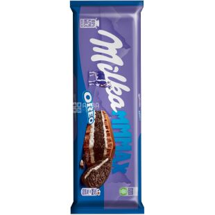 Milka Oreo XL, 300 г, Мілка Орео, Шоколад молочний з печивом
