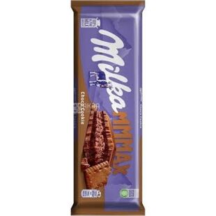 Milka Choco Cookie, 300 г, Мілка, Шоколад молочним зі шматочками шоколадного печива