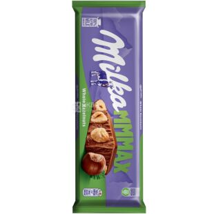Milka Whole Hazelnuts, 250 г, Милка, Шоколад молочный с цельным лесным орехом