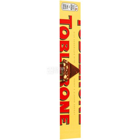 Toblerone, 100 г, Тоблерон, Молочный шоколад с нугой и миндалем