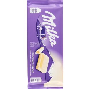 Milka White, 100 г, Милка, Шоколад белый со сливочным вкусом