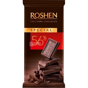 Roshen, 85 г, Рошен, Шоколад черный, 56%
