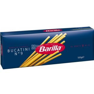 Barilla Bucatini №9, 500 г, Макароны Барилла Букатини Спагетти