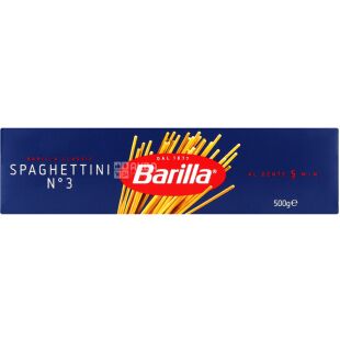 Barilla Spaghettini №3, 500 г, Макароны Барилла Спагеттини