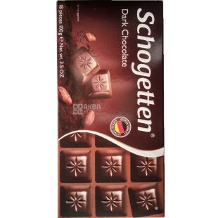 Schogetten, Dark Chocolate, 100 г, Шоготтен, Черный шоколад, 50 %