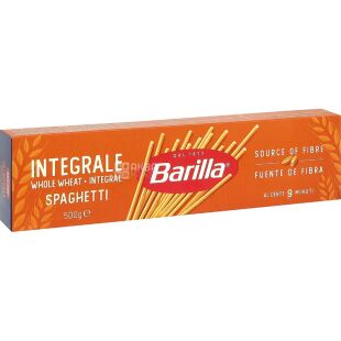 Barilla Spaghetti Integrale №5, 500 г, Макароны Барилла Спагетти Интеграле, цельнозерновые
