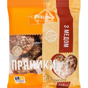 Київхліб, 360 г, Пряники з медом